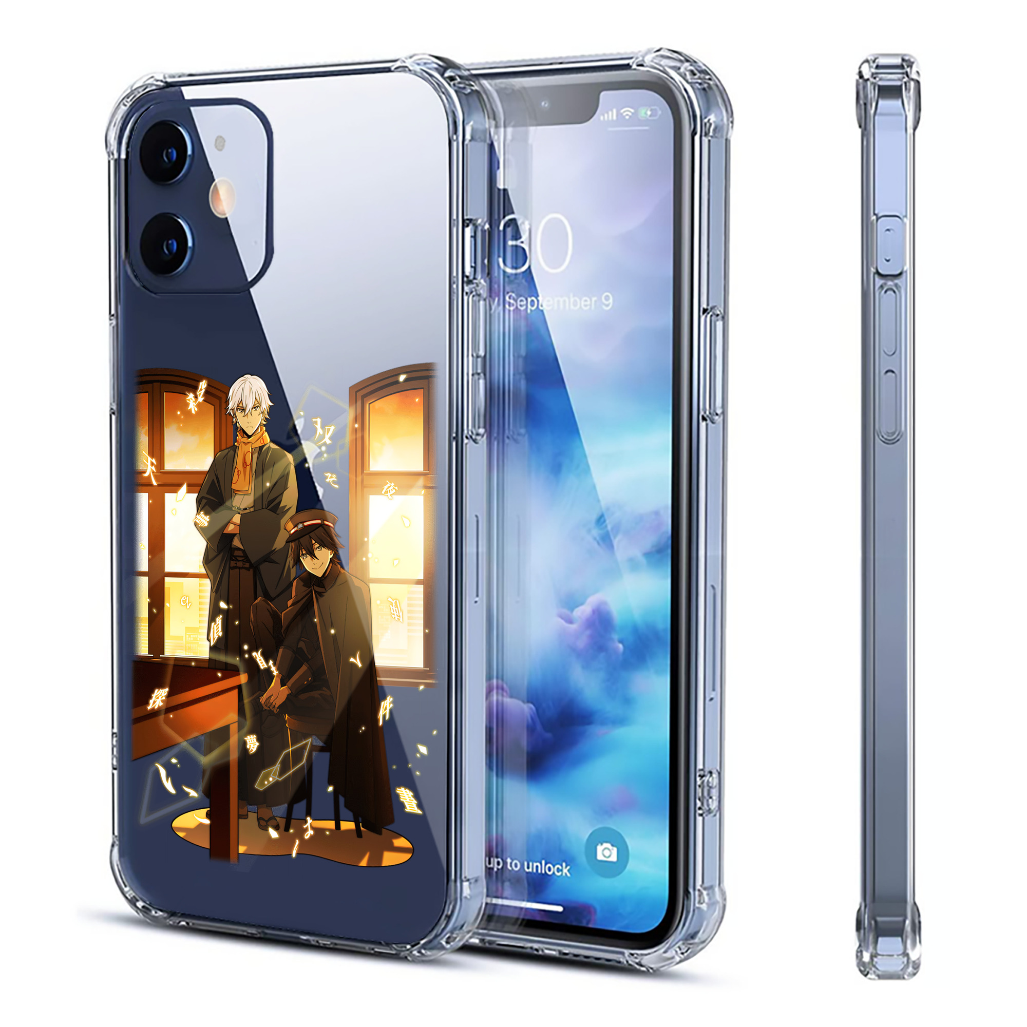 （画像用） 文豪ストレイドッグス Bungo Stray Dogs 【iPhone 12シリーズ対応】透明スマホケース（クリアソフトケース）